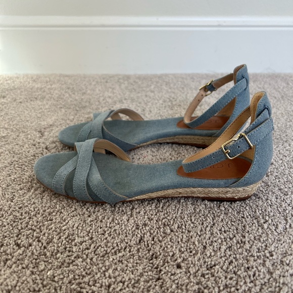 J Crew Chambray Espadrille Sandals - Picture 4 of 4